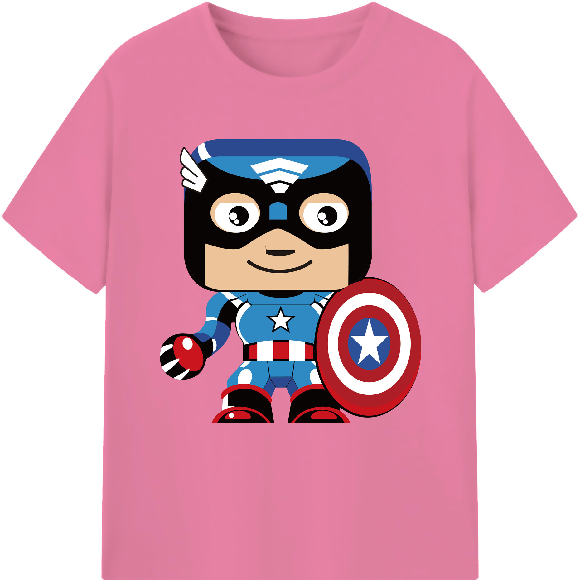 （画像用） アベンジャーズ The Avengers 綿100％半袖Tシャツ（フロントプリント）
